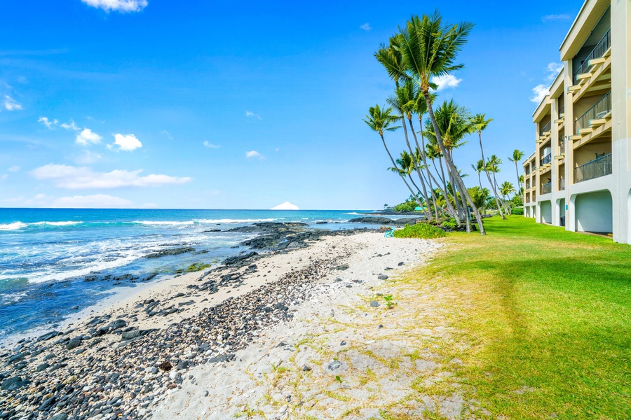 Beach across the street from your unit