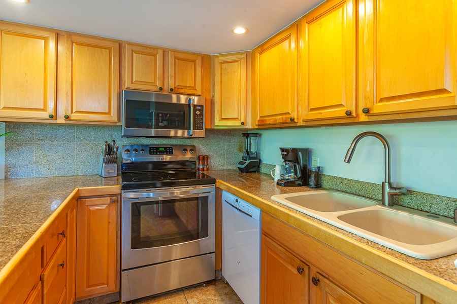 Fully Equipped Kitchen with Updated Appliances