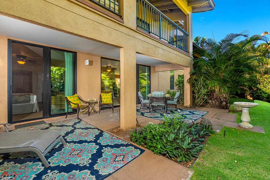 Spacious private lanai