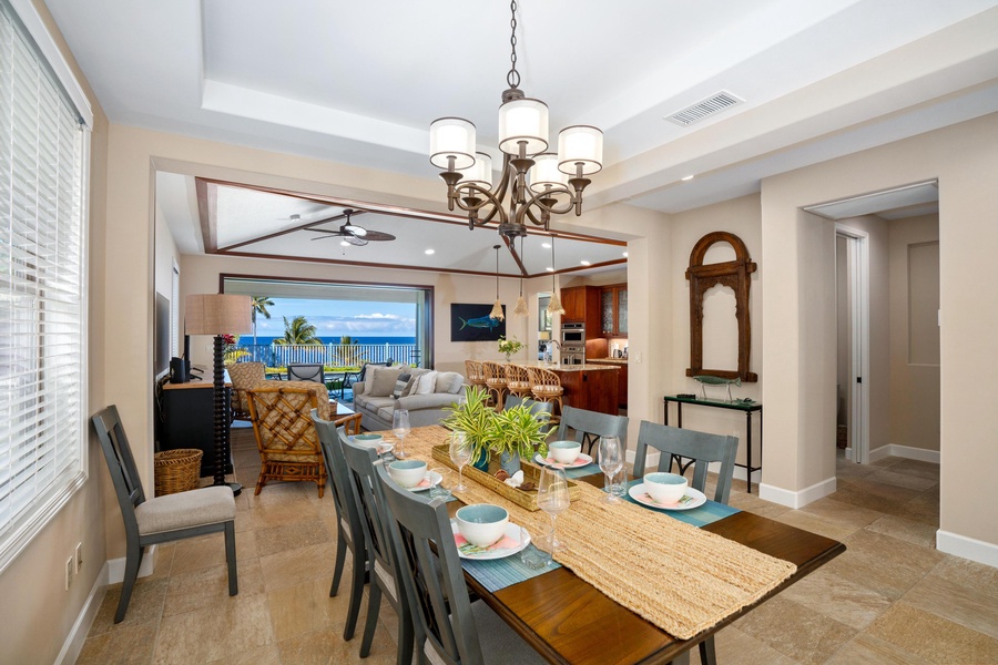 Dining area directly off the living room