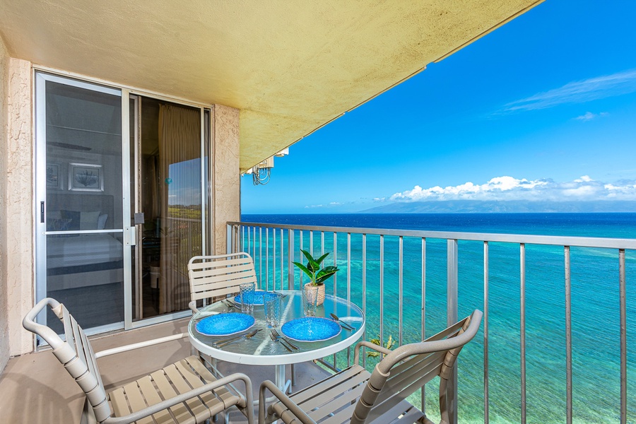 Lanai access from the bedroom and living room