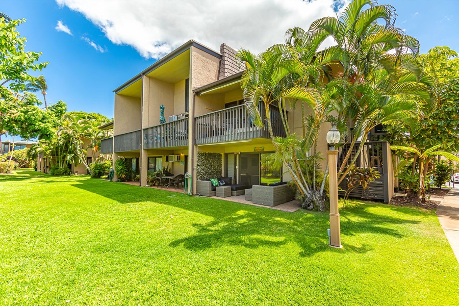 Garden views from outside lanai