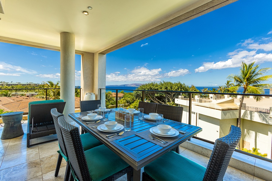 Sit back and relax on the large private lanai