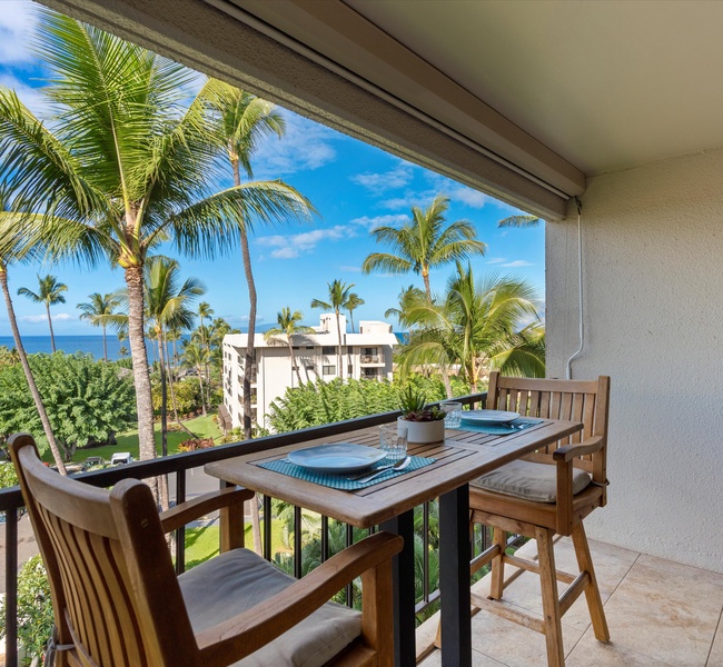 Stunning ocean views from the patio