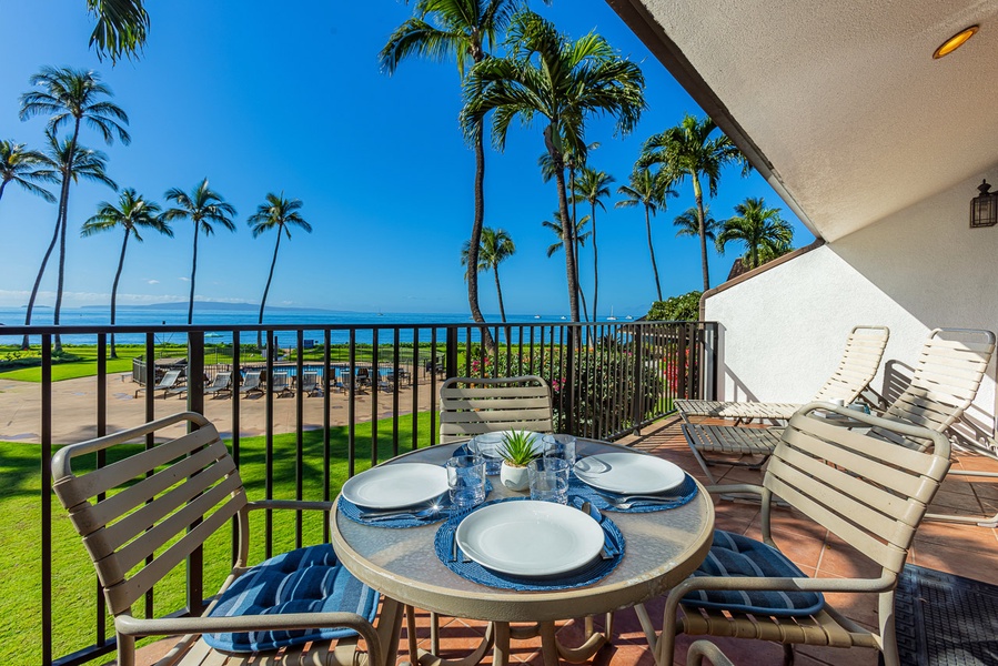 Stunning views from the patio