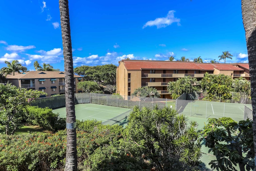 Watch a Tennis Match from your Private Lanai