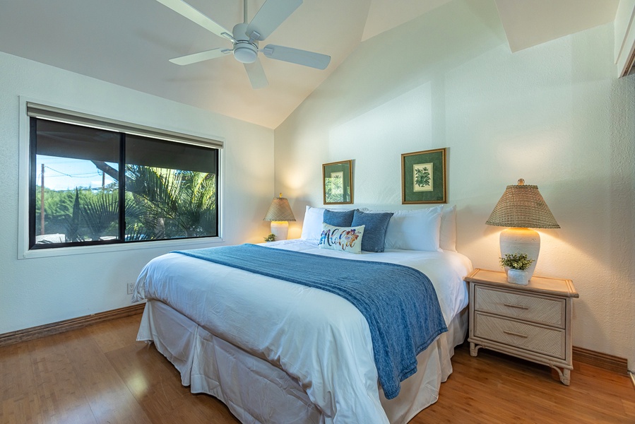 Comfy king size bed for guests