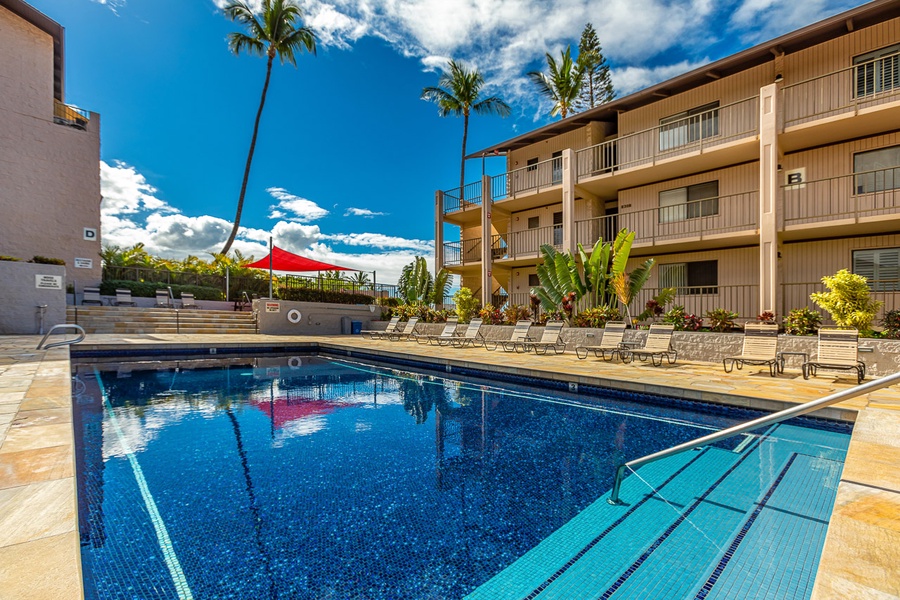 Recreation Area with Pool~ Hot Tub and Loungers for Sunning