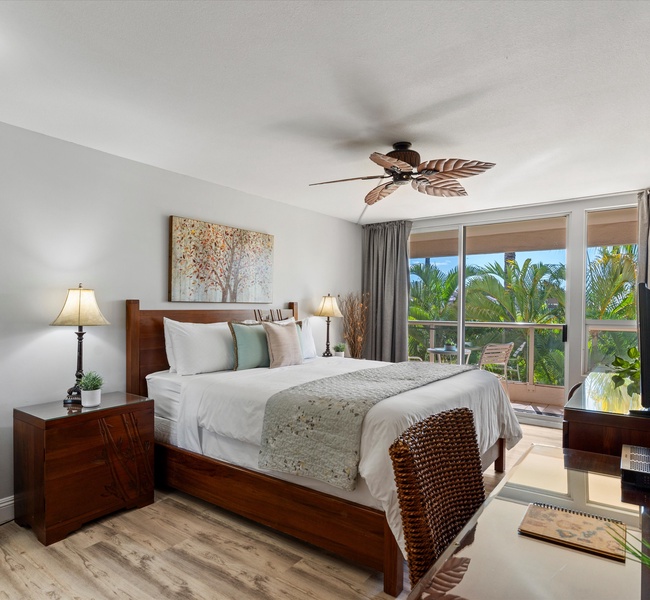 Primary bedroom with king size bed