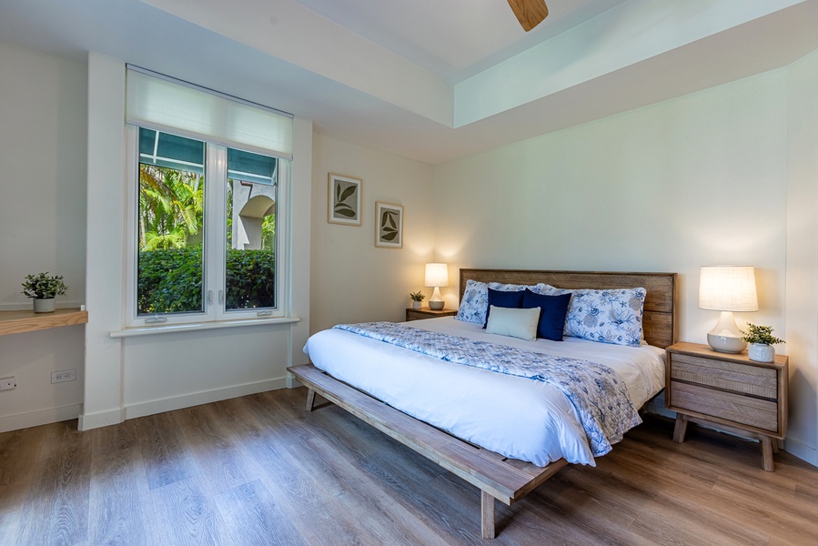 Primary bedroom with a king size bed