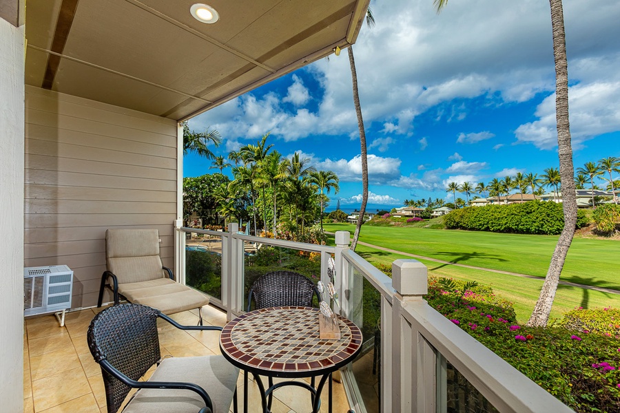 Enjoy the wonderful view from the lanai. 