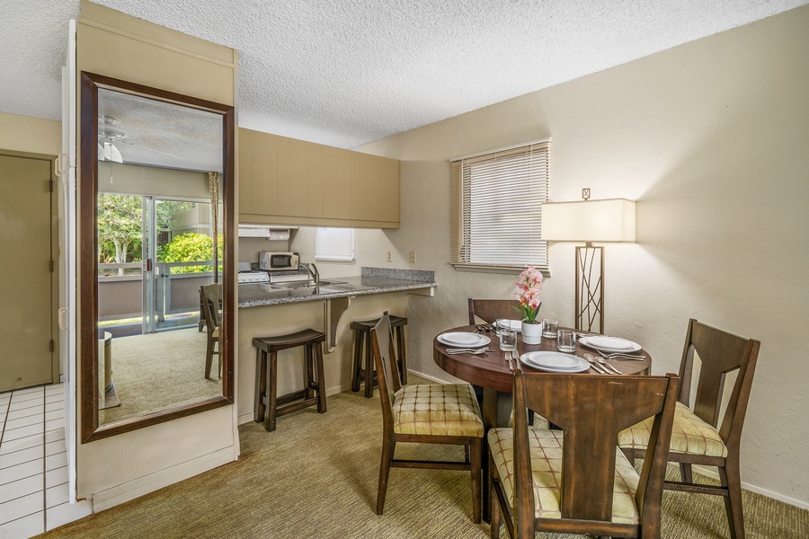 Gather with family and friends in this inviting dining area, perfect for sharing meals and making memories.