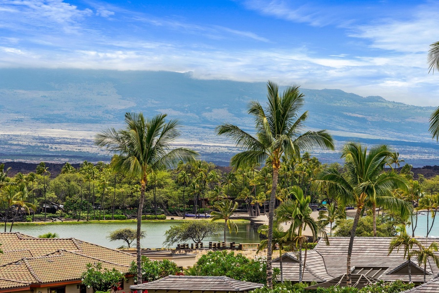 Lanai views of the mountain~ pond and beach