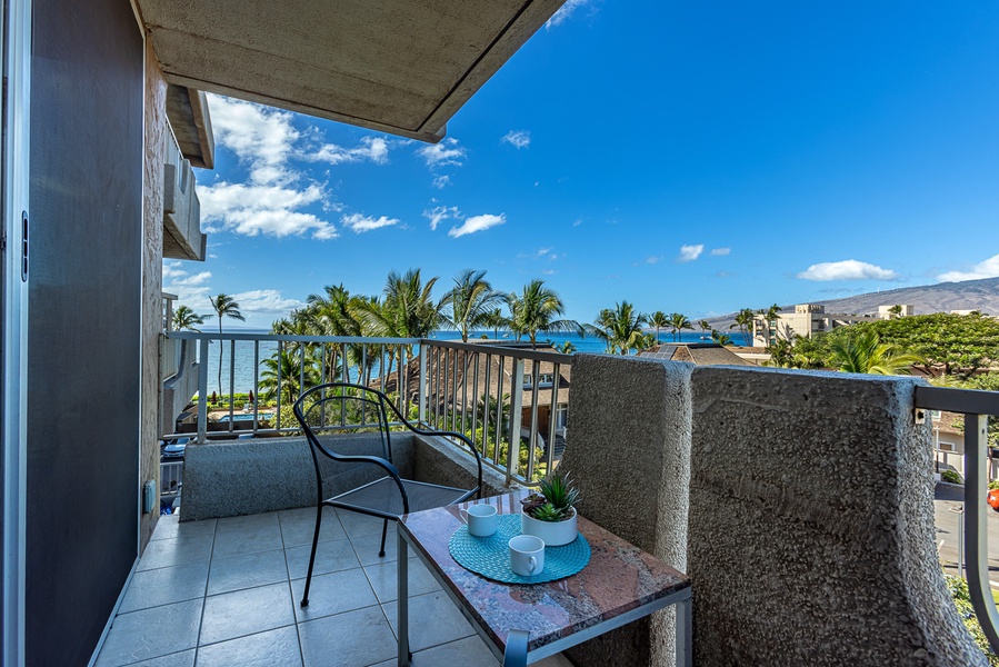 Ocean views from the patio