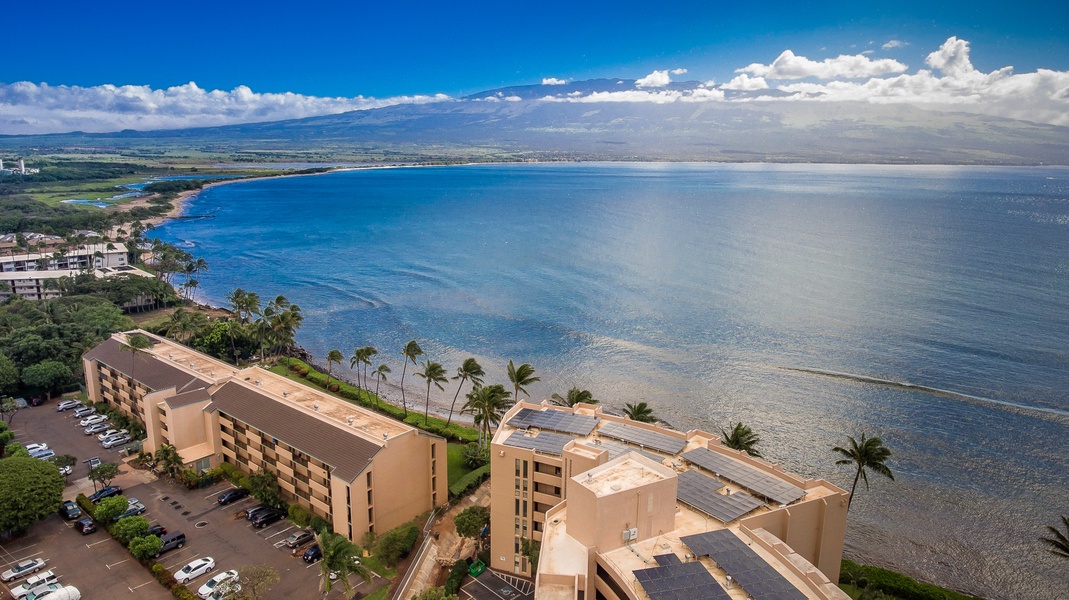 Aerial of Oceanfront Island Sands Property