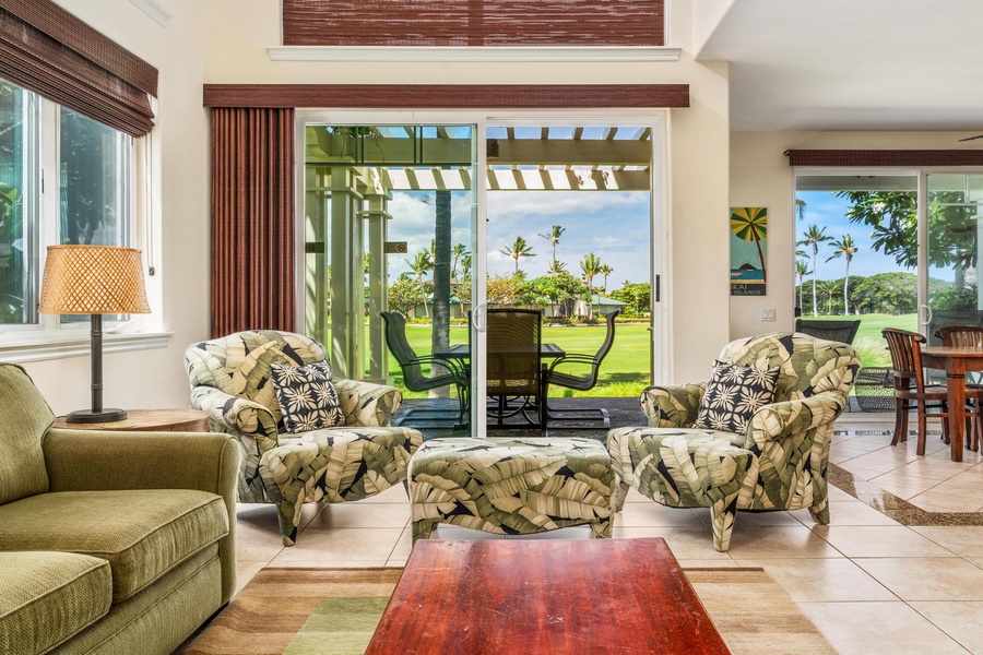 Large windows and lanai access off living areas