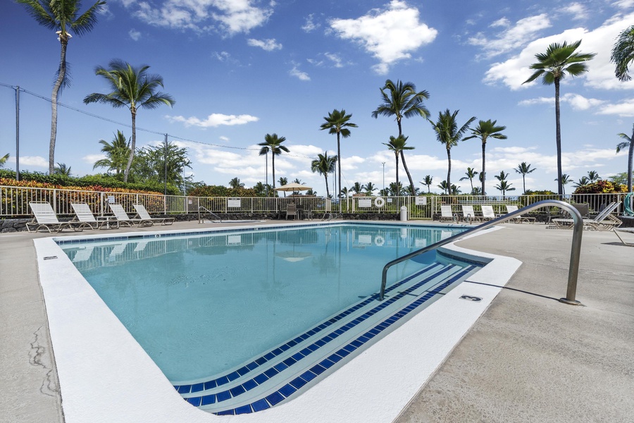 Enjoy the spacious pool