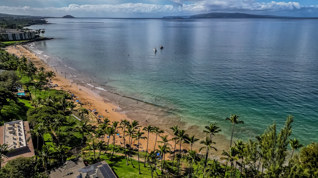 Ocean and Beaches Just Across From Kihei Alii Kai