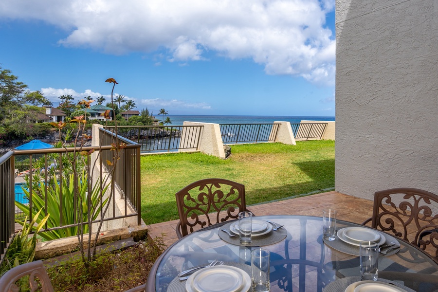 Ocean view from the lanai