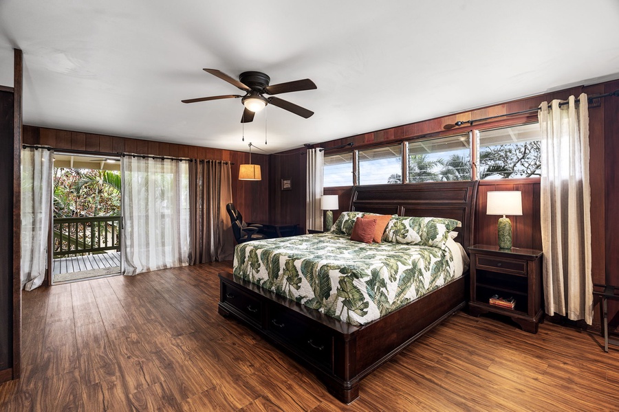 Step onto your private lanai to soak in lush greenery and gentle morning light.