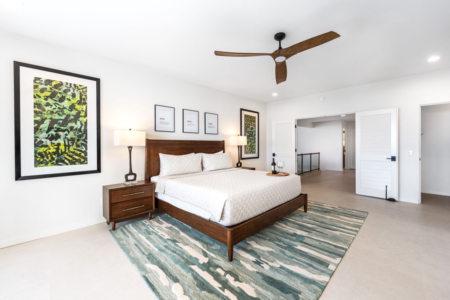 Second king bedroom with resort-style comfort and modern island flair, tailored for couples, teens, or extra guest flexibility.