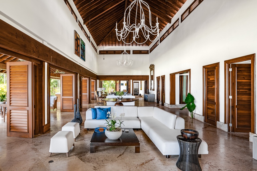 Lounge in the living area with plenty of seating.