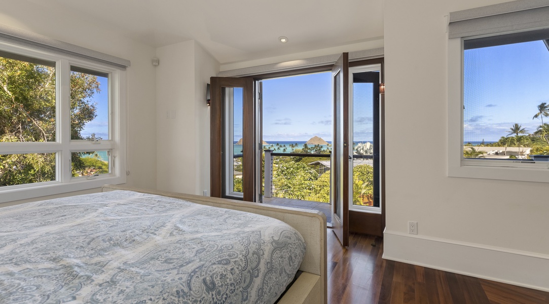 You'll also have direct access to the lanai to take in the sparkling ocean views
