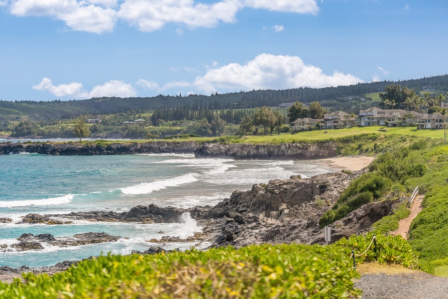 Kapalua Ridge Villas Resort is just moments away from this picturesque beach cove with golden sand and blue waters.