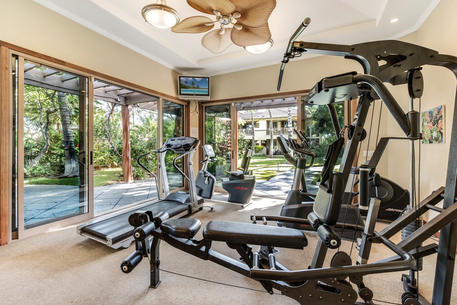 Palm Villas Fitness Center, Located Next to the Pool