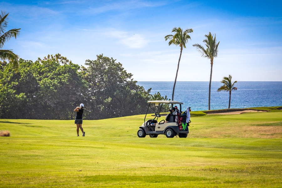 Some of the most beautiful golf on earth available just steps outside the condo.