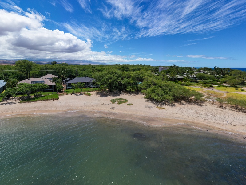 Aerial shot of the home