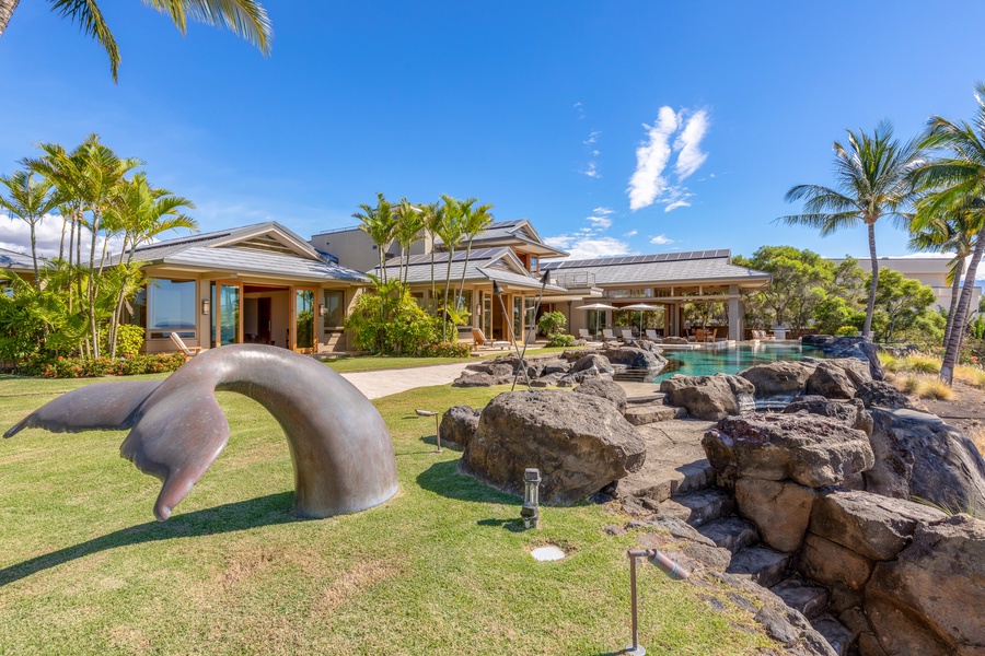 The whale tail says it all: hang loose, soak it in, and take it slow.