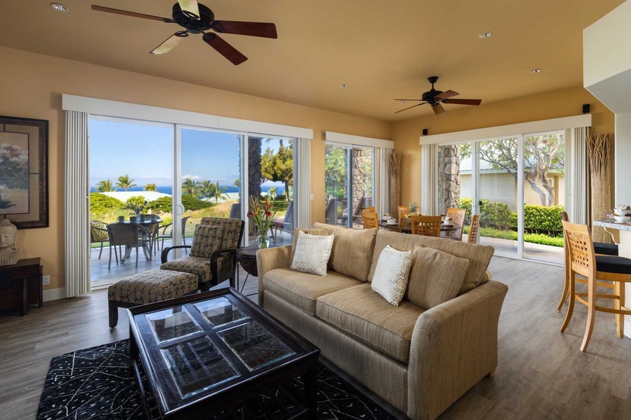 Views of the ocean surronding the great room