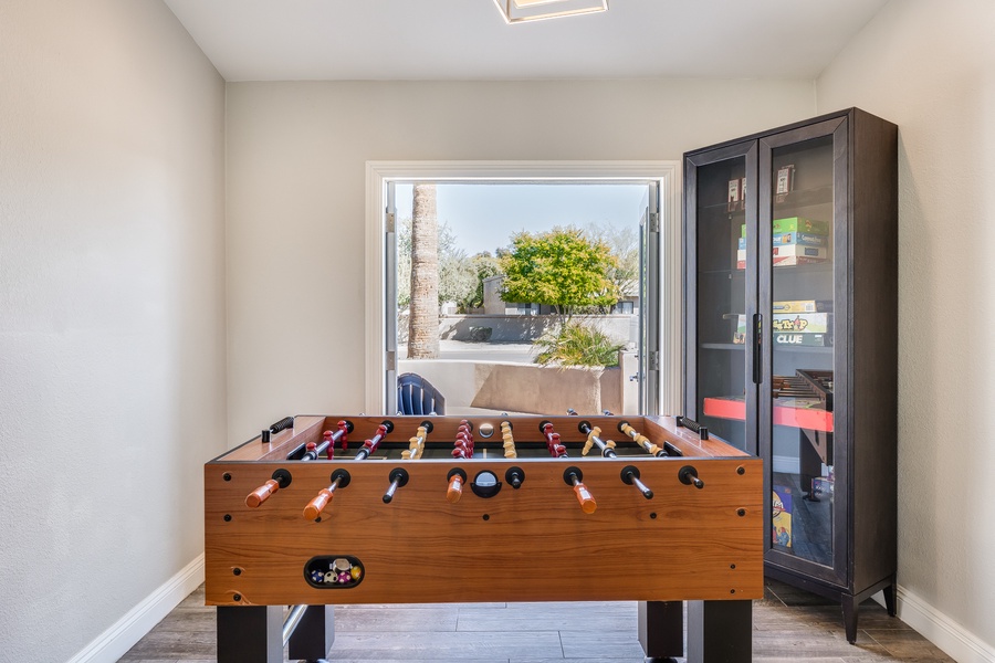 You'll never get bored with all the games this house has to offer!