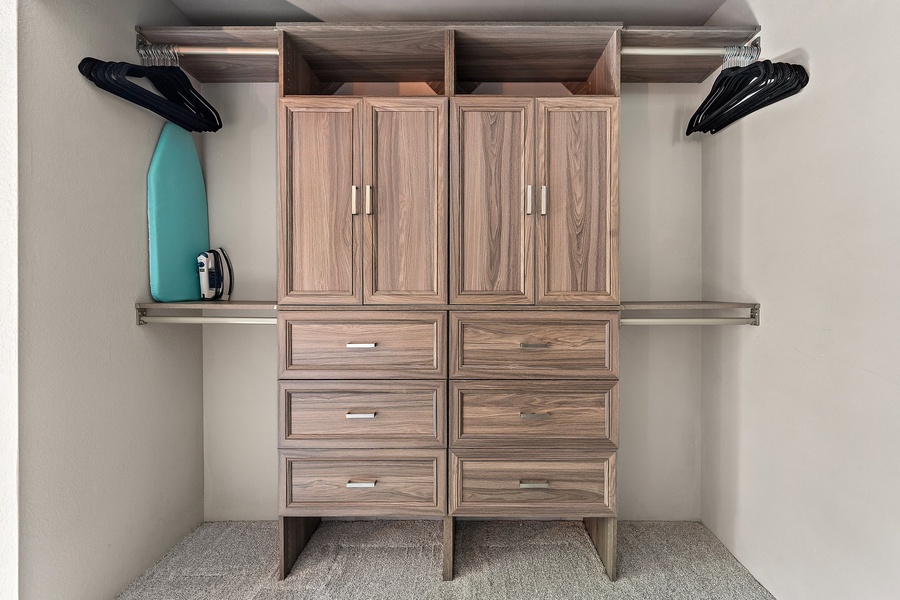 Organize your space with this stylish closet cabinet