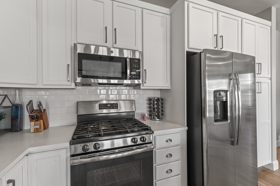 New appliances and gas range