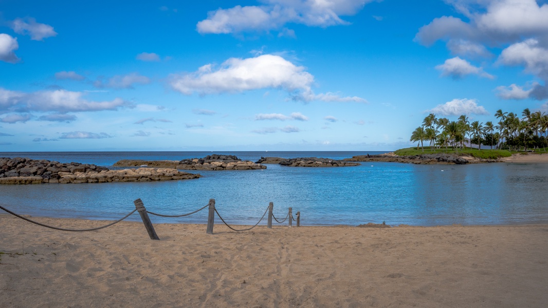 Swimming and snorkeling at the lagoon on vacation.