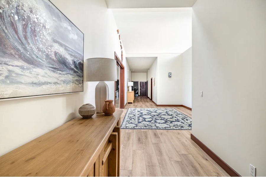 View of the main hallway near the entrance of the home..