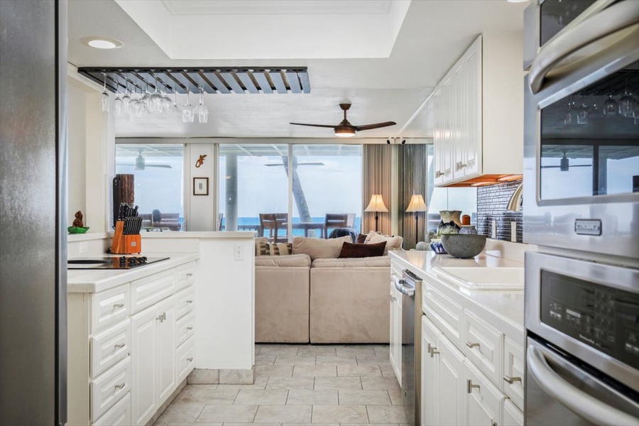 Views of the Ocean from kitchen