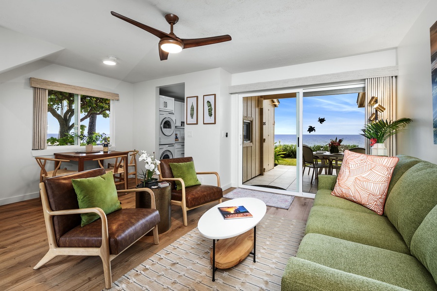 Watch whales and sunsets from the comfort of your great room—Hawaiʻi living at its finest.