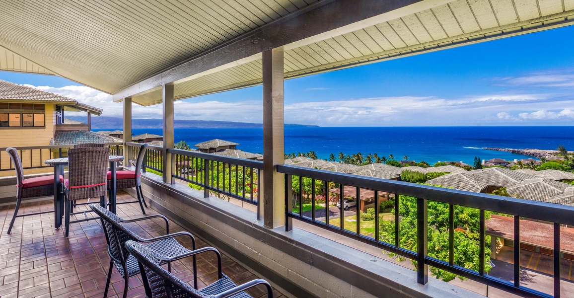 Take in stunning ocean views from the comfort of your private lanai—an ideal spot for unwinding after a day of island adventures.