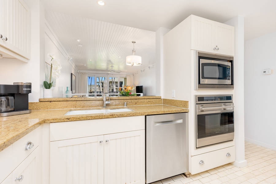 Features granite countertops, stainless steel appliances, and everything you need to create memorable meals during your stay.