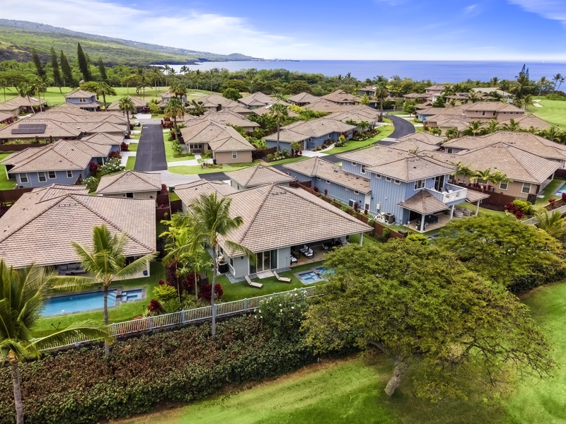 Aerial views of the neighborhood