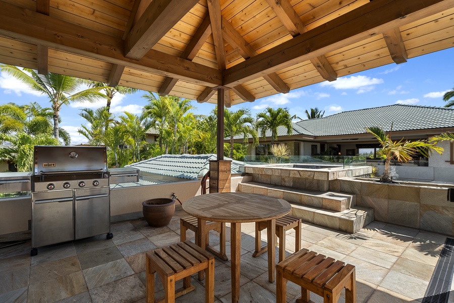 Spa steps away from the Lanai seating