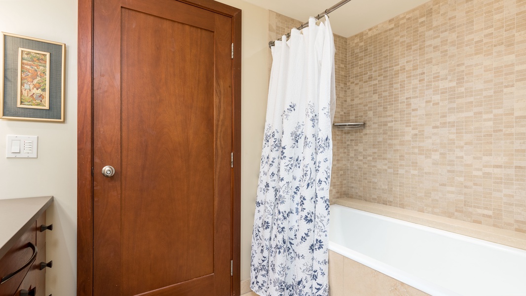 The second guest bathroom shower.