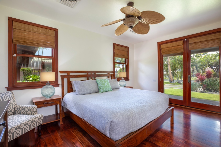 Enjoy quiet mornings in this inviting guest bedroom 3.