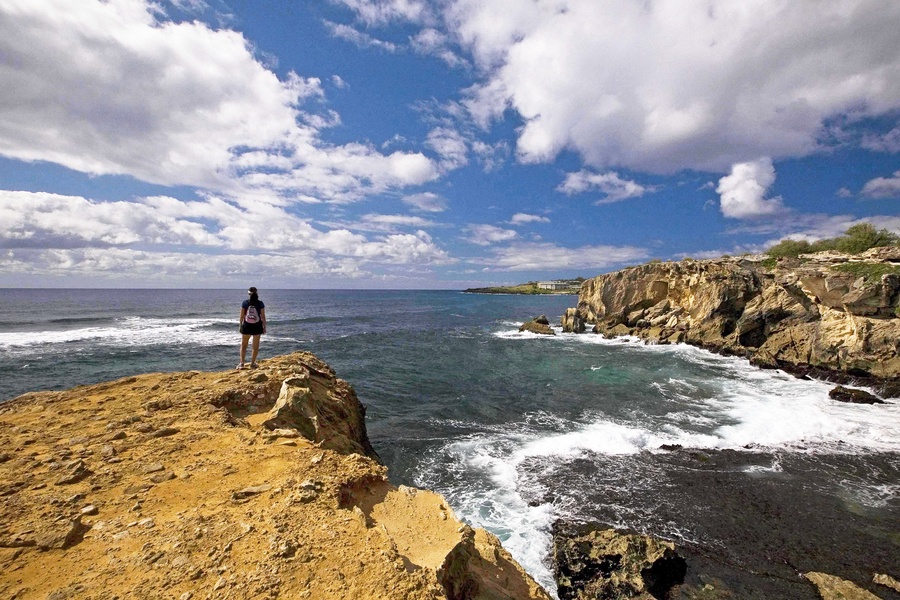 Explore the rugged beauty of the Mahaulepu Trail, with dramatic cliffs and ocean views at every turn.