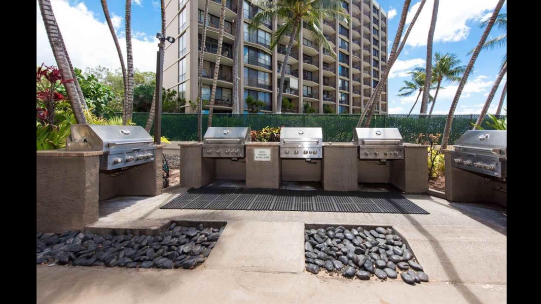 Fire up the grill and enjoy a barbecue with friends and family in the outdoor grilling area.