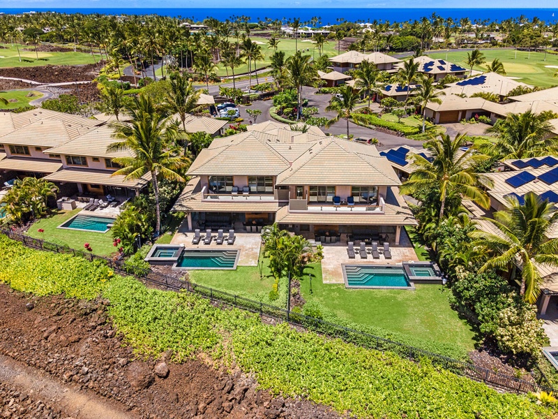 Your Kohala Coast retreat, nestled on the edge of the golf course with panoramic views.
