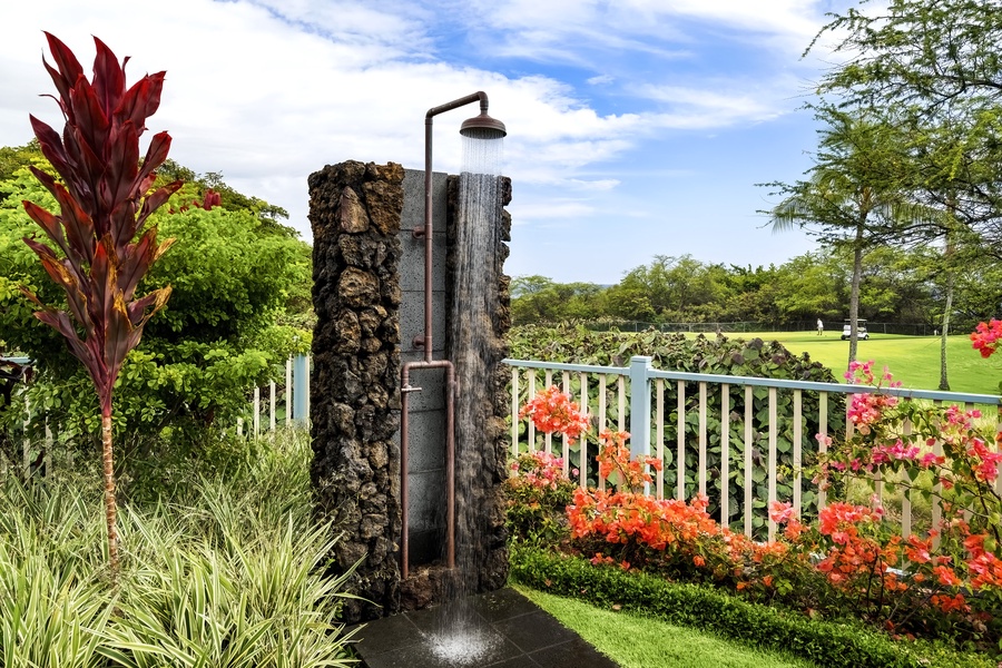 Outdoor Shower poolside!